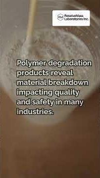 Identifying polymer degradation products using LC–MS