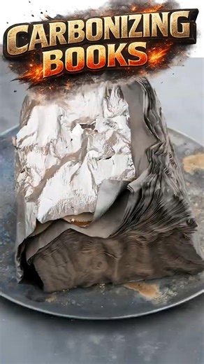 Watch us turn an old Textbook into biochar! #carbonizethis #helpmemakethismakesense #biochar #shorts