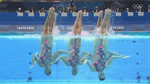 2.7M views · 85K reactions | Pump up your Monday with this groovy performance by Team Canada / Équipe Canada's artistic swimmers at Tokyo 2020.  Which is your favourite artistic swimming music choice of all time? #MusicMonday | FINA | Olympics | Facebook