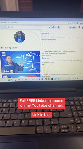 5.8K views | How to optimize your LinkedIn profile #dataanalyst #dataanalytics #dataanalysis #linkedin #linkedinprofile | Elijah Butler - Learn Data Analytics Online | Facebook