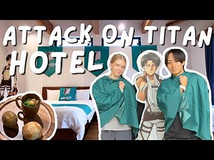 We Stayed at an ATTACK ON TITAN HOTEL!! | Vlog & How to Get There✨
