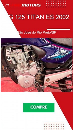 CG 125 TITAN ES 2002 à venda em São José do Rio Preto/SP - findmotors.com.br
