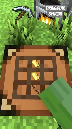 Minecraft Crafting in 1st Person View 🧐🤪 #minecraft