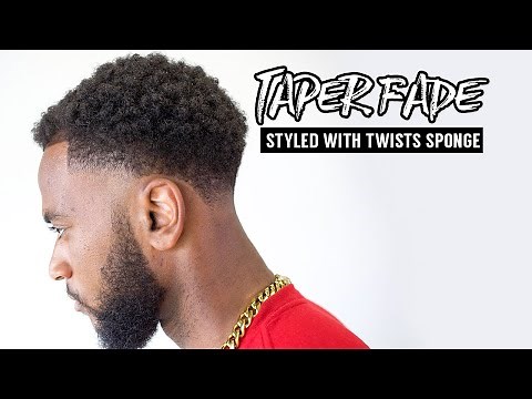 💈 How To Do An Afro Taper x Styled With Twists Sponge