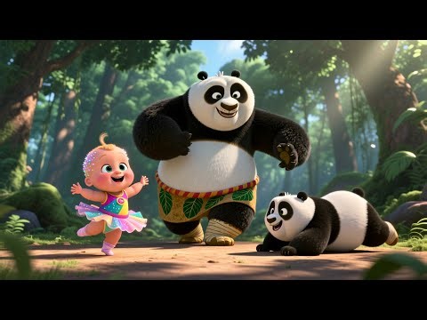 Baby and Panda Dance 🐼💃 | Fun Learning Song for Kids | Toddlers Educational Video