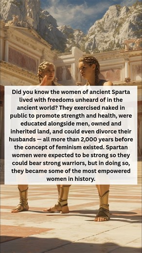 Women In World History on Instagram: "#DidYouKnow #Spartanwomen #reels #womenshistory #shedidthat #history"