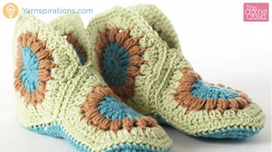 Slippers That Will Dazzle: Crochet Granny Slippers Pattern