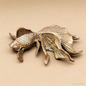 Hand-carved Bronze Koi Fish Sculpture – Artistic Decor for Home, Garden & Feng Shui - Etsy