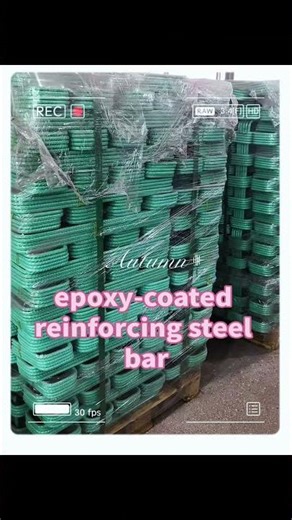 Epoxy-coated reinforcing steel bar is a type of colored steel bar with a protective outer layer.