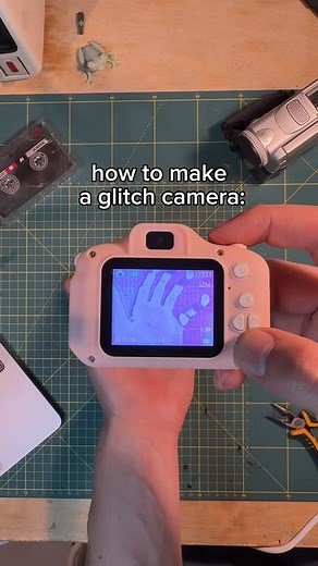 @lecronachedidave on Instagram: "this is the second video I make about circuit bending and I’m really starting loving it, I’ve seen many people doing it onto these really cheap cameras I had to try myself! It turned out really cool also thanks to the built in effects u can get a variety of cool styles all in one :) as usual drop any question into the comments and let me know if u want to se the results! (they are really cool) ps: thanks for the mad support u are giving me 🫡✨ #retrotech #tutoria