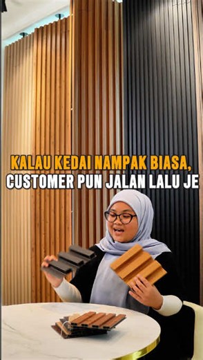 Design kedai cantik buat orang stop, masuk & beli. Wood panel Maze Concept buat kedai nampak lebih premium free site check & quote, link di bio. #mazeconcept #woodpanel #featurewall #homedecormalaysia #interiordesign