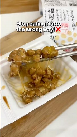 How to Eat Natto the Right Way: The Secret Mess-Free Chopstick Hack! 🥢 #hack #easy #japanese #food