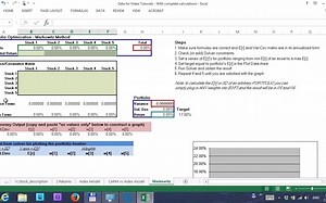 Tutorial- Constructing Efficient Frontier using Markowitz model
