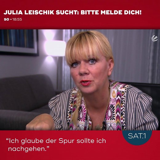 Julia Leischik ist zurück und hilft verzweifelten Menschen bei der Suche nach Familienmitgliedern oder aus den Augen verlorenen Freunden 💞: Ab Sonntag, 18:55 Uhr, in SAT.1! | SAT.1