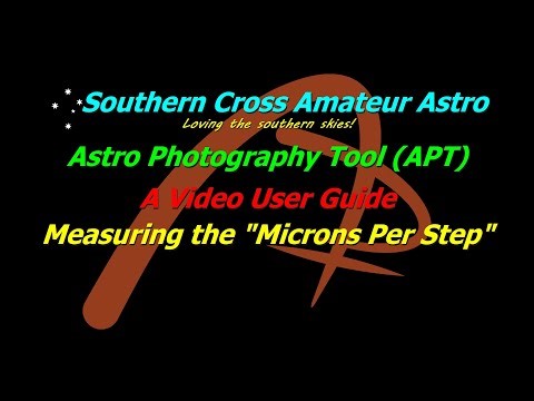 APT User Guide - Measure the focus motor "Microns Per Step"