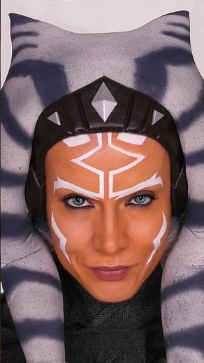 AHSOKA Halloween/Cosplay Makeup Tutorial #shorts