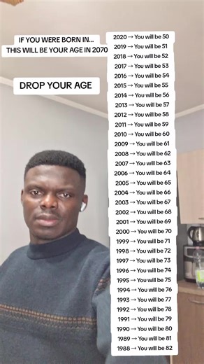 What Will Your Age Be in 2070? Find Out Now!