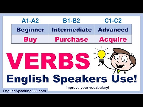 High-level VERBS to help you IMPROVE your ENGLISH FAST! Speak better English INSTANTLY!