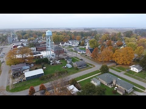 Historic St Paul, Indiana, founded in 1853.