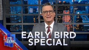 Over 300,000 Georgians showed up for the first day of early voting, former president Trump told Bloomberg News he loves tariffs, and folksy vice presidential candidate Gov. Tim Walz urged voters not to be seduced by Trump’s silliness. | The Late Show with Stephen Colbert