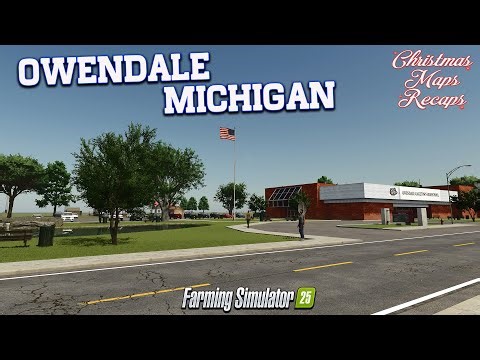 OWENDALE MICHIGAN?! ‘XMAS MADNESS’ MOD MAP! (TOUR/REVIEW!) Farming Simulator 25