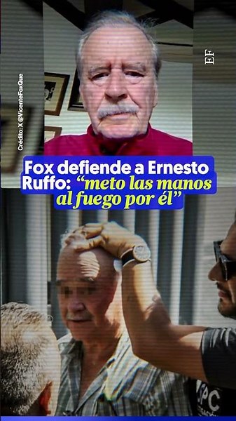 "I'd vouch for him with my hands," Fox defends Ernesto Ruffo
