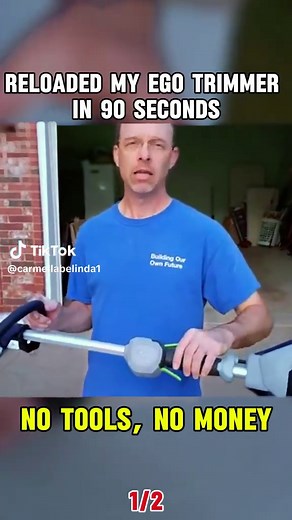 How to reload string on EGO 56V trimmer p1 #lawncare #lawnmower #gardening #diyrepair #fyp