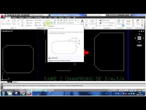 commande chanfrein Autocad (CA)