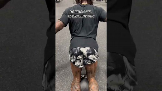 Nordic Curl Hamstring Exercise: POV Workout Routine