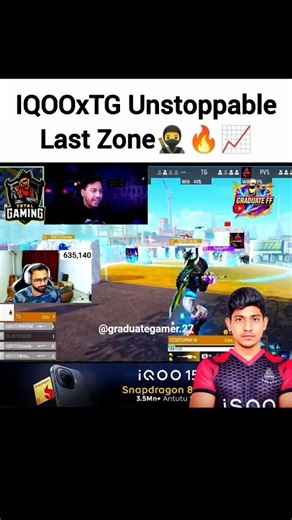 IQOOxTG Unstoppable Last Zone🥷🔥📈#freefire #fozyajay #tgesports #mafia #totalgaming #comeback #viral