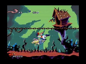 Earthworm Jim Genesis/Snes Game Over