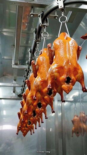 Inside a Peking Duck Factory: From Whole Duck to Crispy Perfection 🦆 🔥#pekingduck #foodfactory