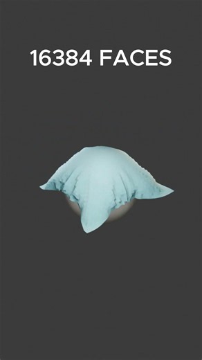 Cloth Simulation from 64 to 64000 pieces