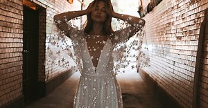 20 Celestial Wedding Dresses That Will Leave You Starstruck