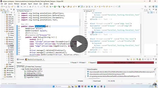 Parallel Testing with TestNG XML in Selenium Automation | JITENDRA PRASAD BUSAM posted on the topic | LinkedIn