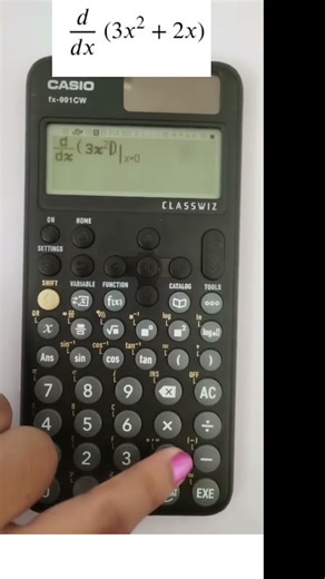 derivations in casio fx 991-cw