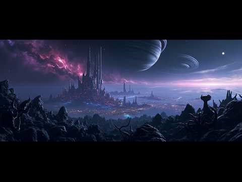 Alien Cyber Ambient Techno — 40Hz Focus Flow in Futuristic Cities