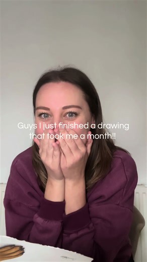 Stunning Colored Pencil Drawing of a Huge Pet