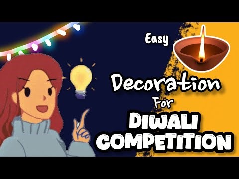 Easy Diya Decoration for Diwali Competition 🪔 | Craft for diwali