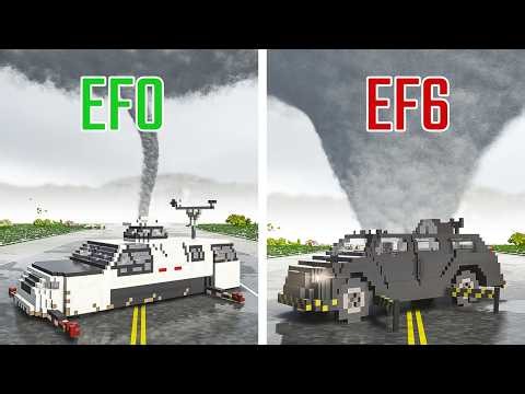 TORNADO Interceptors vs EF1 & EF6 TORNADO Levels | Teardown Physics