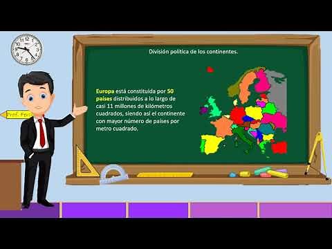 Reconoce la división política de los continentes