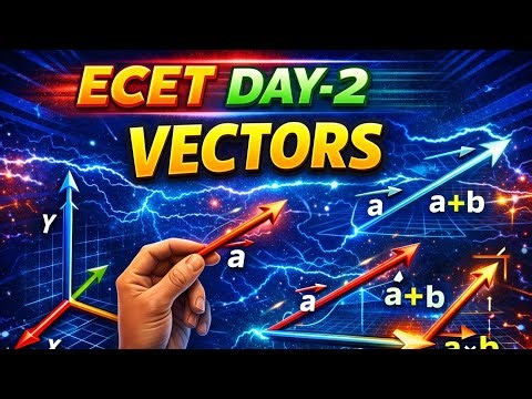 ECET physics 🚀📊 Vectors and Cross product 🔥 Numerical problems with Pyqs 💥 #ecet #tgecet #apecet