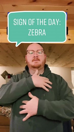 Zebra Sign in ASL - Learn Today!