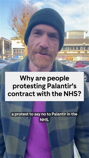 Palantir have been awarded a contract for NHS data. Yes, the same Palantir that: 🔵 Supported mass deportation in the US 🔵 Enabled genocide in Gaza 🔵 Who's founder claims the NHS