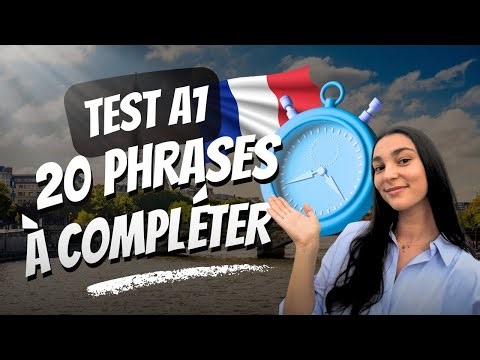 ¿Cuál es tu nivel de francés? | Test A1 con 20 preguntas