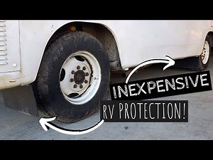 PROTECT YOUR RV FOR UNDER $40! Cheap, Easy DIY Mudflaps on RV, Bus, Camper, Car, or Truck