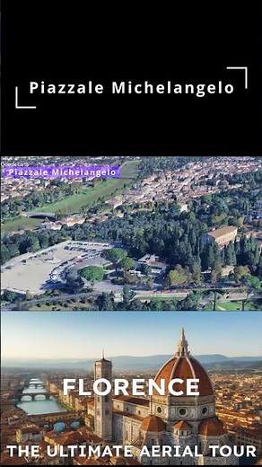 Piazzale Michelangelo 🌅 Florence’s Most Iconic Viewpoint ✨ Aerial Panorama Over the Renaissance City
