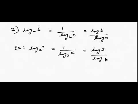 Logarithm formulas that can help you to simplify expressions and problems