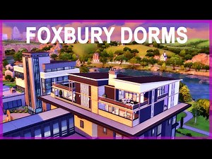 Modern Foxbury Dorms || Sims 4 Discover University || Speed Build (No CC)