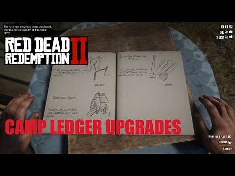 All The Camp Ledger Upgrades - Red Dead Redemption 2